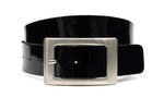 dames lak riem zwart leer 4 cm