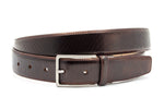 heren jeans riem brons leer 3.5 cm