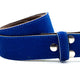 Dames riem zonder gesp kobalt harig