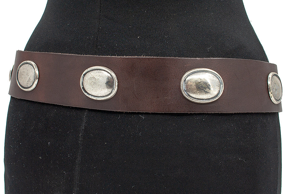 Damesceintuur bruin met ornamenten