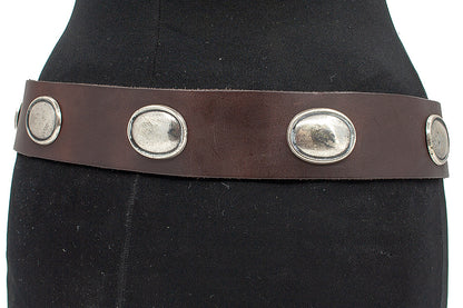 Damesceintuur bruin met ornamenten