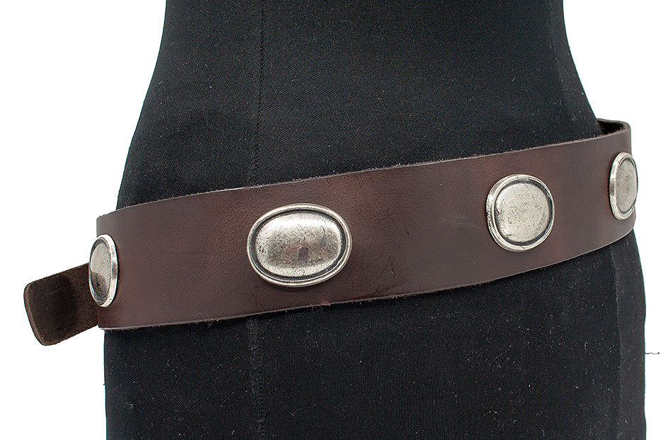 Damesceintuur bruin met ornamenten