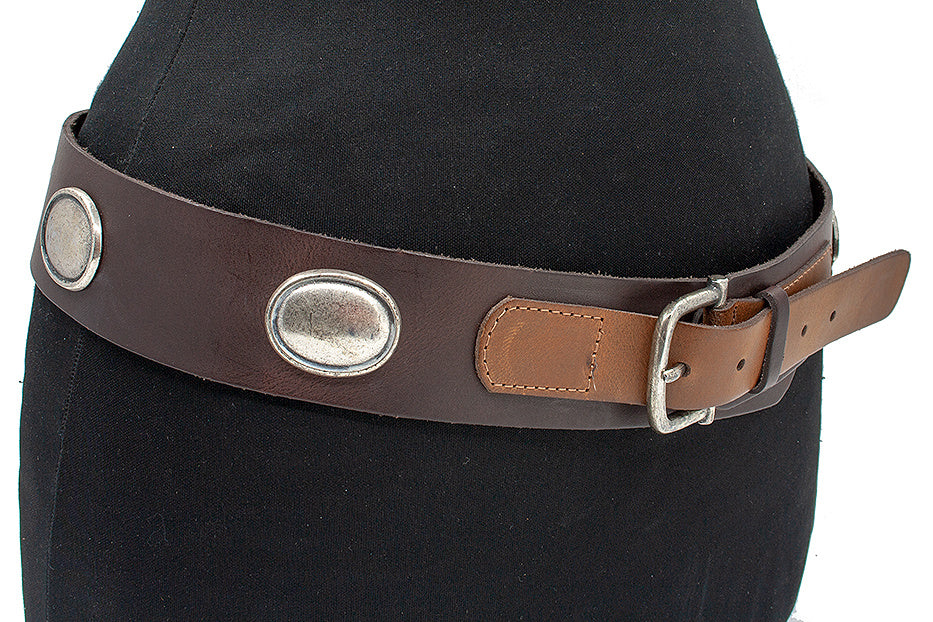 Damesceintuur bruin met ornamenten