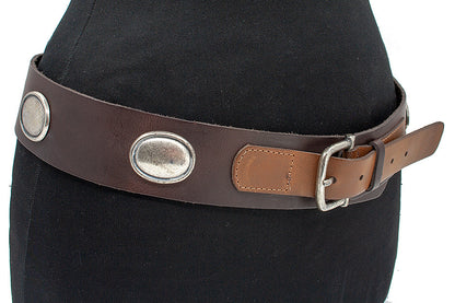 Damesceintuur bruin met ornamenten