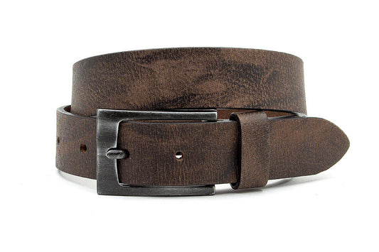 Leren kinderriem bruin vintage