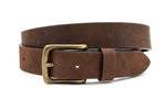 kinderen jeans riem bruin leer 3 cm