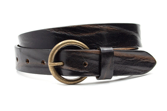 Leren kinderriem bruin / cognac