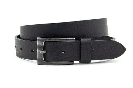 Leren kinderriem zwart