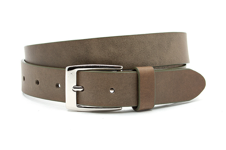 Leren kinderriem groen