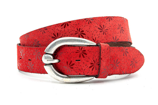 Jeansriem rood