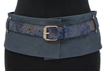 dames jeans riem blauw nappa 11 cm