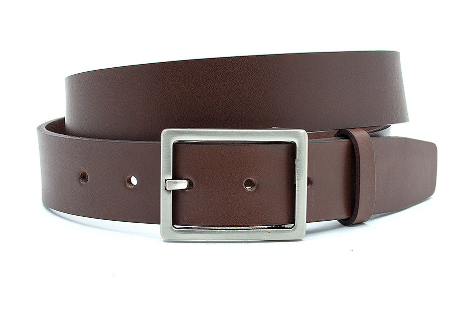 Rood bruine heren broek riem