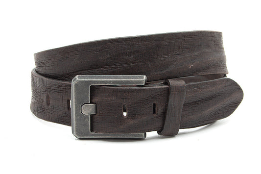 Heren jeans riem bruin