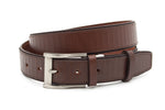 heren jeans riem bruin leer 3.5 cm