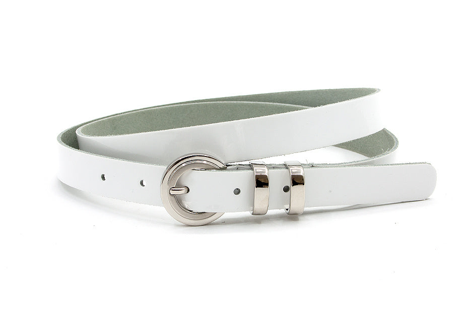 Dames riem wit lakleer