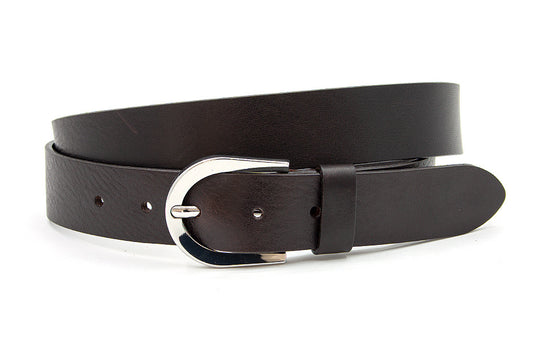 Damesceintuur leder donker bruin