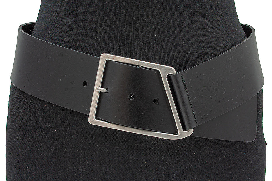 Dames brede heupriem zwart