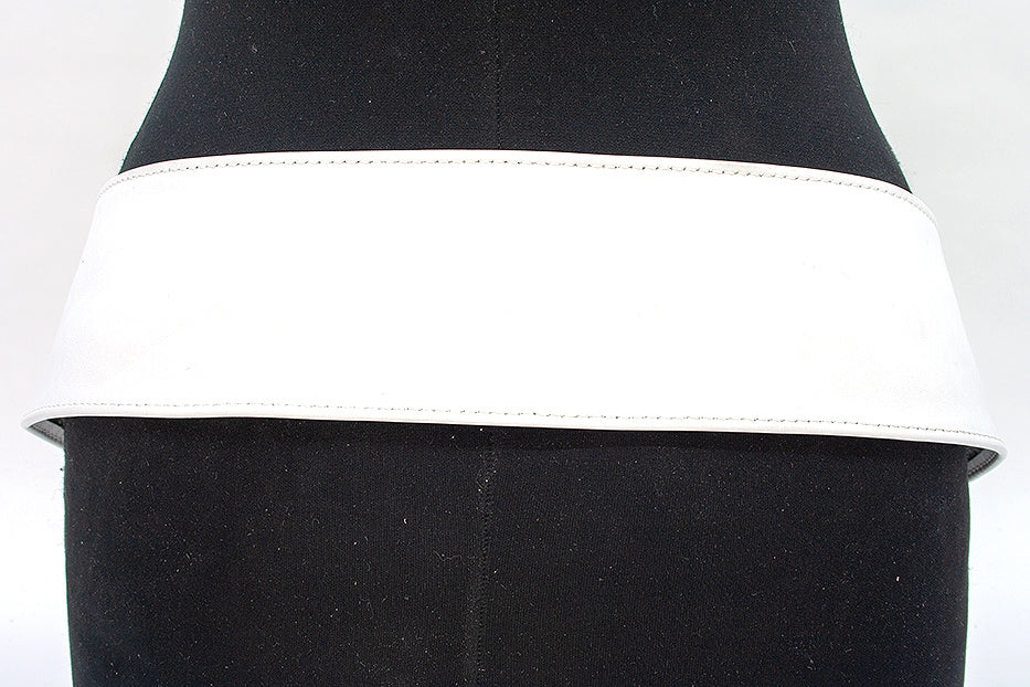 Nappa afhangceintuur wit