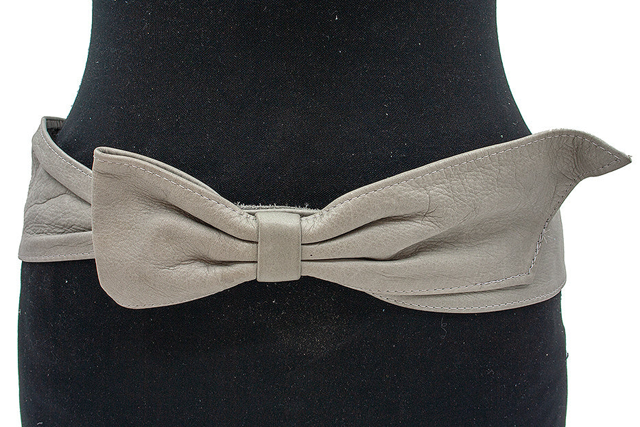 Nappa heupriem licht grijs