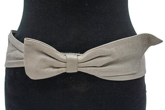 Nappa heupriem licht grijs