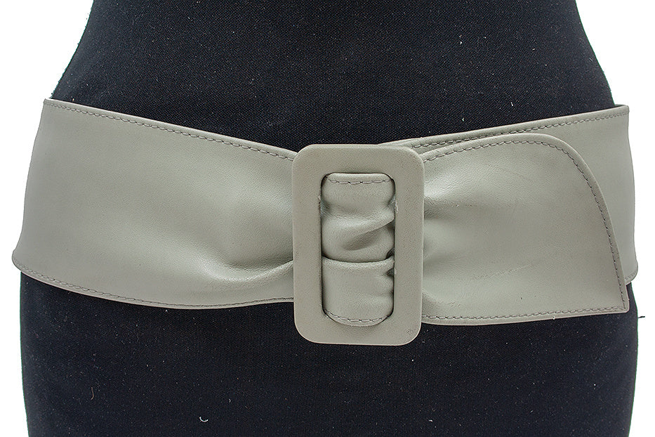 Nappa heupriem licht grijs