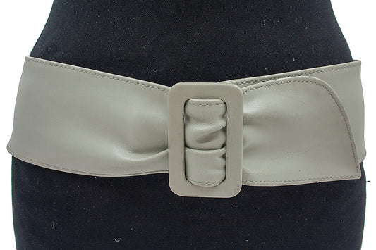 Nappa heupriem licht grijs