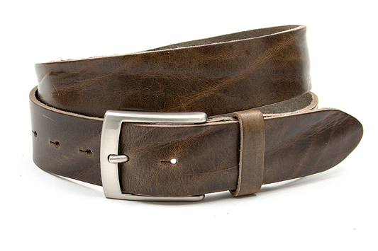 Jeans riem bruin/groen