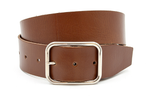 dames brede riem cognac leer 5 cm