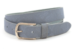 dames jeans riem bleu leer 3 cm