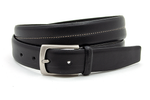 heren pantalon riem zwart leer 3 cm