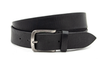 heren jeans riem zwart leer 4 cm