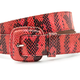 Dames riem rood/zwart