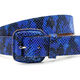 Dames riem blauw/zwart