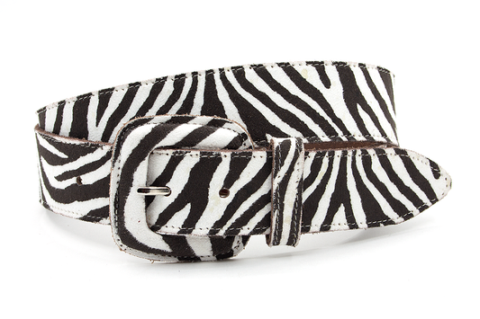 Dames riem wit/zwart