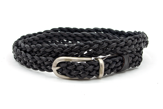 Zwarte  dames vlechtriem