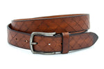 dames jeans riem cognac leer 3.5 cm