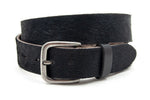 dames jeans riem zwart leer 4 cm