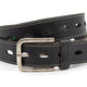 Dames jeans riem zwart