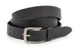 dames basic riem zwart leer 3.5 cm