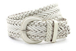 Dames vlecht riem beige