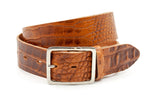 dames jeans riem cognac leer 4 cm