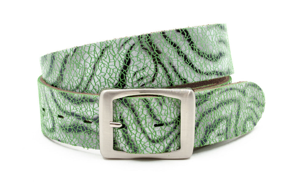 Jeans riem dames groen