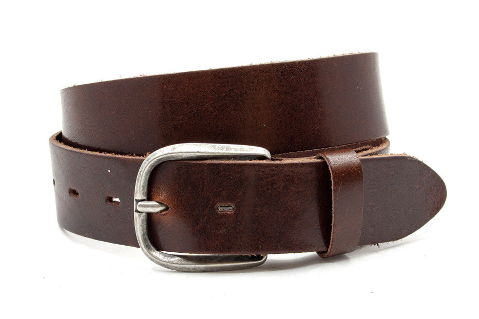 Jeans riem donkerbruin