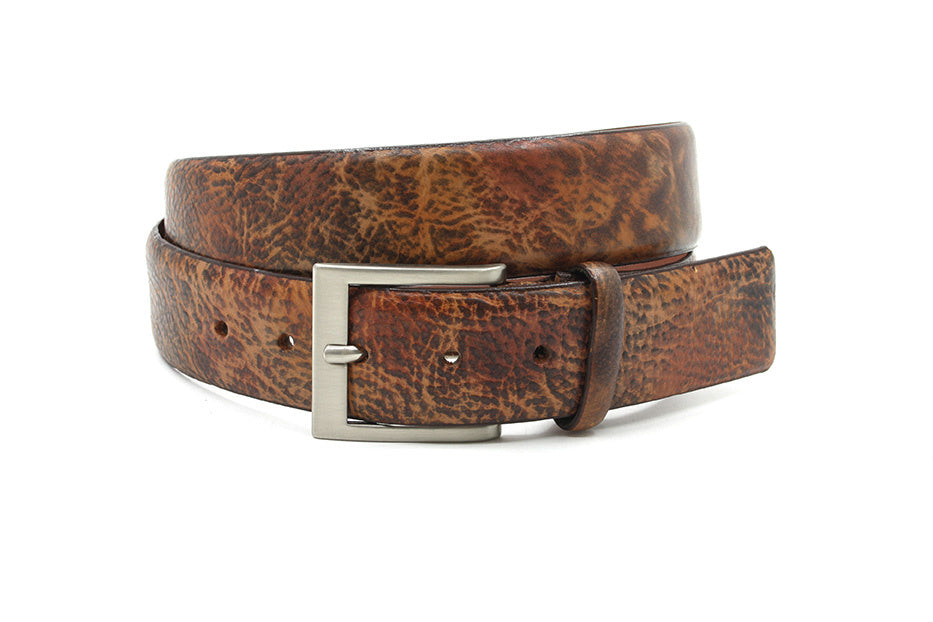 Jeans riem bruin