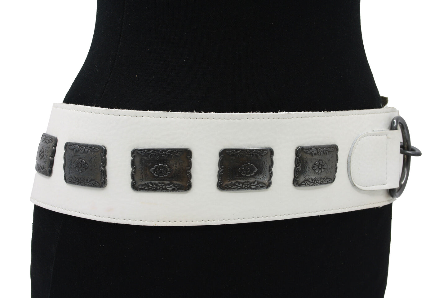 Dames afhangceintuur ijs wit