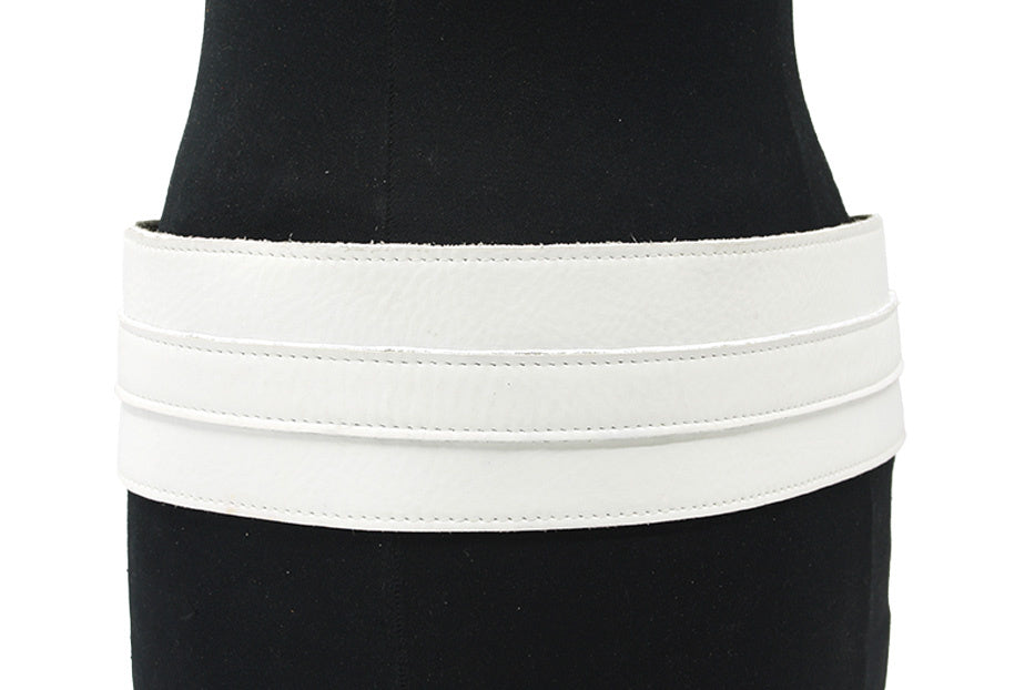 Dames afhangceintuur ijs wit