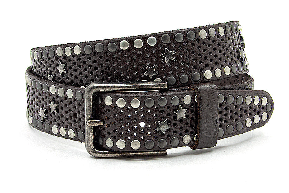 Stoere dames riem met nieten