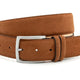 Suede heren riem cognac