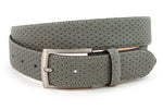 heren suède riem grijs suède 3.5 cm