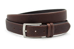 heren pantalon riem bruin leer 3.5 cm